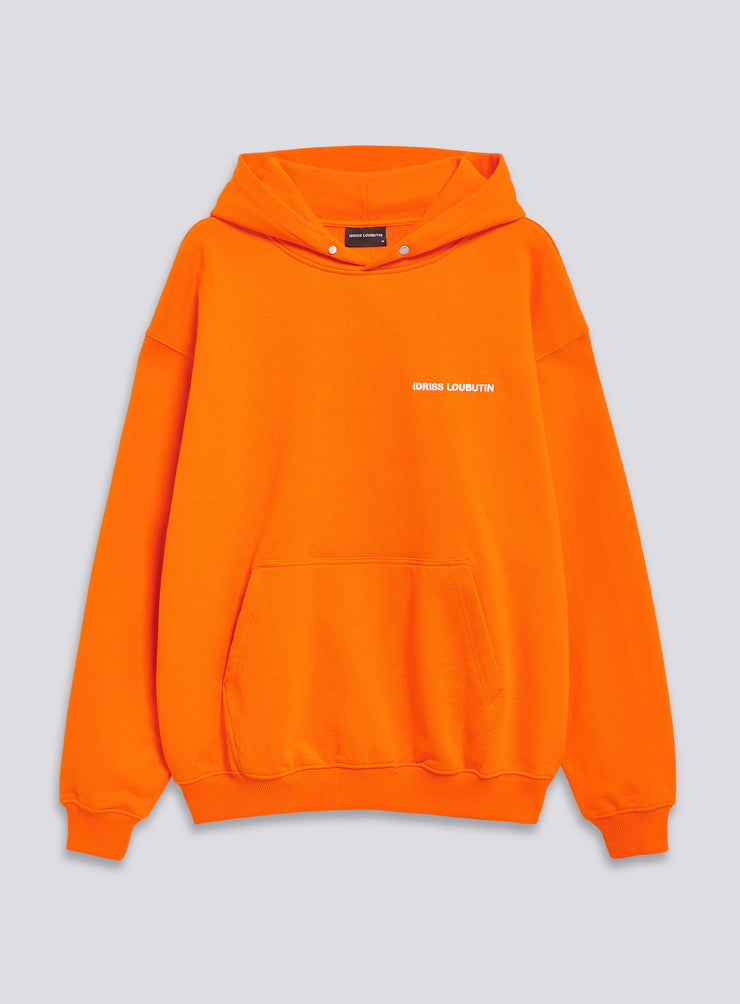 Idriss Loubutin Orange Tiger Oversized Hoodie